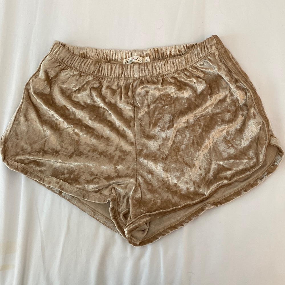 velvet shorts